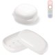 thumbnail image 1 of cajas de jabón de viaje de plástico con tapa y manguera de drenaje, utilizadas para viajes, senderismo, ducha, baño, escuela, gimnasio (blanco)..., 1 of 5