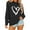 Black, variant on Enjoytime Crew Neck Sweatshirts Women Valentine Lover Heart Printed Long Sleeve Tops Lightweight Fashion Casual Blouses 2026 Black L