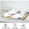 thumbnail image 7 of Wildflowers Dish Drying Mat, Absorbent Microfiber Pad Protector For Kitchen Counter Top Mat Dish Drainboard 18x24in, 7 of 7