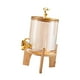 thumbnail image 5 of Dispensador de bebidas heladas de vidrio de 3,6 l con soporte. Oro, 5 of 9