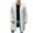 White, variant on Men Faux Fur Long Coat Fluffy Fuzzy Jacket Lapel Open Front Cardigan Jackets Winter Warm Parka Overcoat Outwear