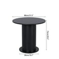 thumbnail image 6 of JEJEGORICH Modern Farmhouse 31.5-Inch Round Dining Table with Black (1 Count), 6 of 7