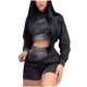 thumbnail image 1 of ICHUANYI Clearance Women's Hooded Sweater Short Top Casual Pants Two Piece Long Sleeve Hooded Set ICHUANYI "ICHUANYI", 1 of 5