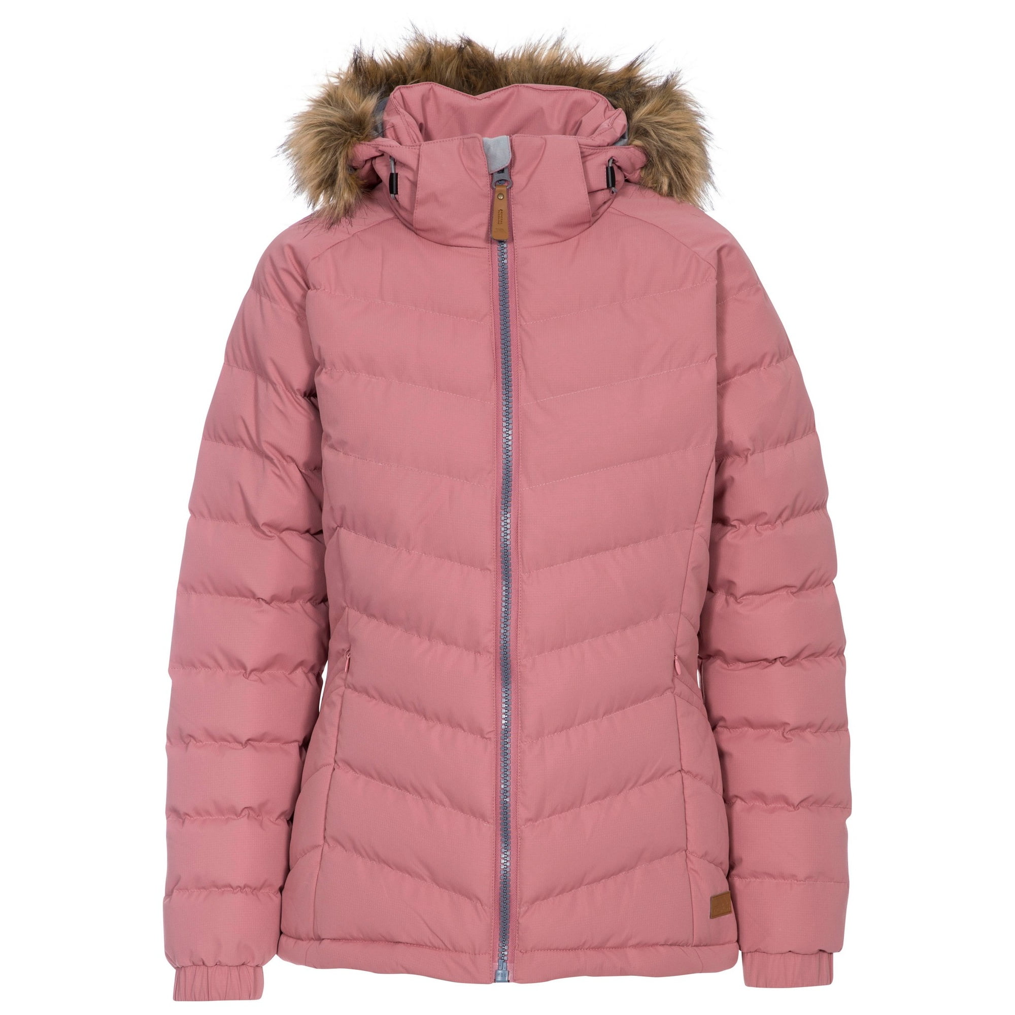 trespass womens nadina padded hooded jacket