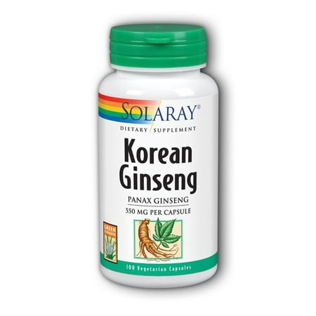 Solaray ginseng coréen Racine 550 mg - 100 Capsules