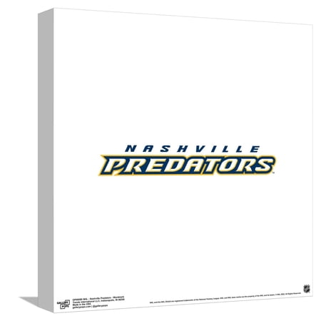 Gallery Pops NHL Nashville Predators – Wordmark Canvas Wall Art Unframed Version 12 x 12