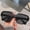 Bright black all grey, variant on Large Frame Round Face Sunglasses for Sporty, Casual, and Retro Styles - Resin Lens and Plastic Metal Frame