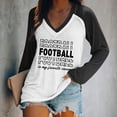 thumbnail image 2 of Chandails à Col Rond Légers Décontractés pour Femmes à Manches Longues, T-Shirt à Enfiler Imprimé Graphique de Football, Hauts Athlétiques pour Femmes, Coupe Ample, Chemises d'Été pour Femmes, Chemise d'Été pour Femmes, Chemise à Rayures pour Femmes, 2 of 4