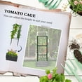 thumbnail image 3 of Outsunny Raised Garden Bed, 24" x 24" x 11.75" Galvanized Planter Box w/ Tomato Cage, Open Bottom for Climbing Vines, Dark Gray, 3 of 9