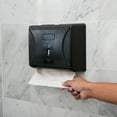 thumbnail image 2 of Mind Reader Multifold Paper Towel Dispenser, Wall Mount, Set of 3, Black, 2 of 8