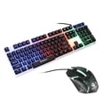 thumbnail image 1 of Tholdsy Kit de teclado y mouse Teclado y mouse retroiluminados coloridos Juegos de teclado y mouse para computadora negro, 1 of 1