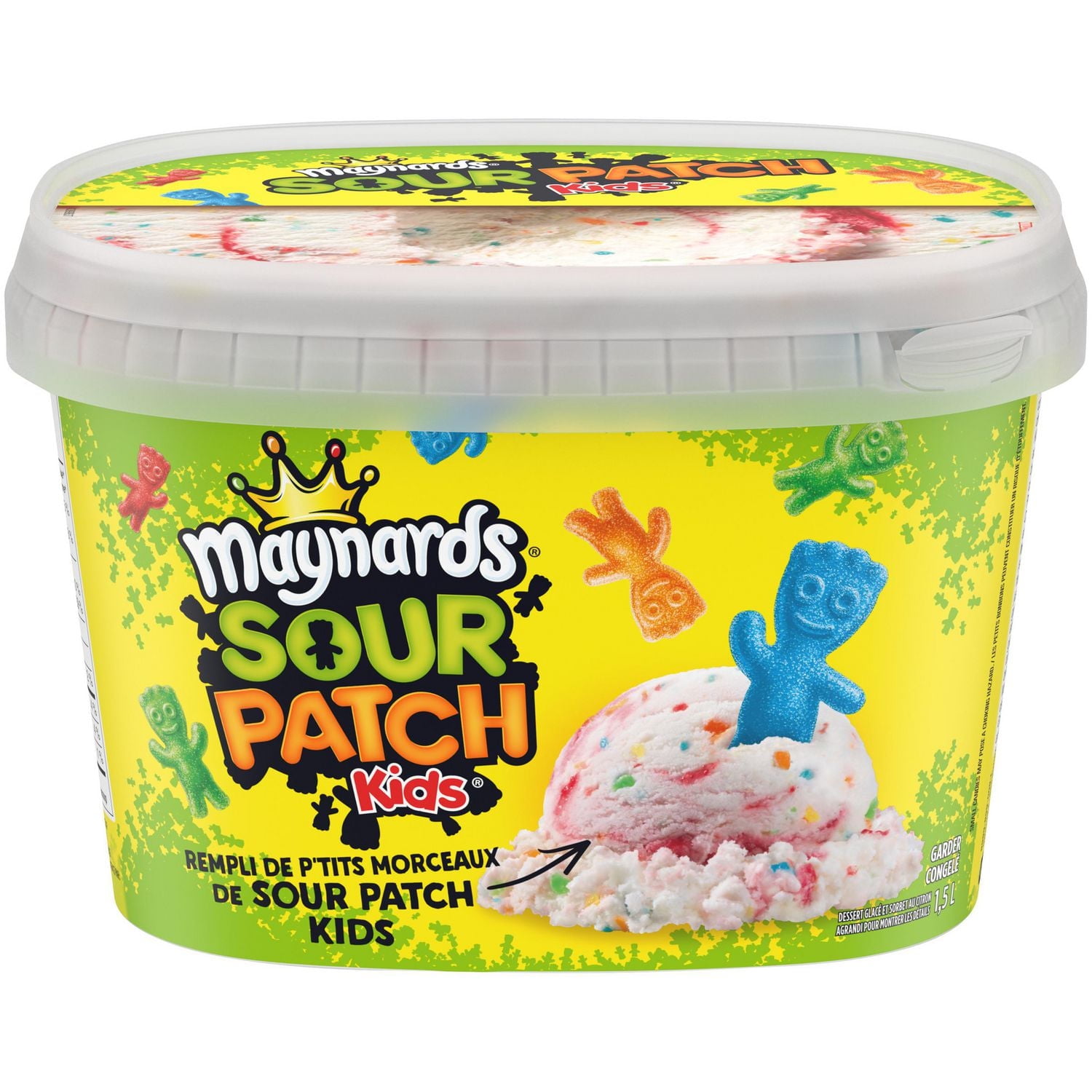 Dessert glacé et sorbet au citron MAYNARDS® SOUR PATCH KIDS® Contenant de 1,5 L