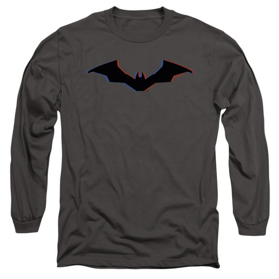 The Batman (2022) Tri-Color Bat Silhouette Unisex Adult Long-Sleeve T Shirt