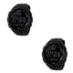 thumbnail image 3 of Jumpingount Man Watch Waterproof Stylish Sports Date Wristwatch Watches Gifts Home Outdoor Birthday Festival Indoor Electronic Display Negro 2piezas Jumpingount CBP035313, 3 of 6