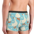 thumbnail image 5 of Disketp White Geese And Flower Men'S Boxer Briefs,Soft And Breathable Cotton Underwear With Comfortflex Waistband, 5 of 8