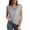 silver, variant on V Neck Sequin Short Sleeve Tops for Women Elastic Sparkly Tank Top Red L