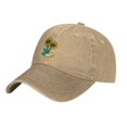 thumbnail image 3 of ZICANCN Adjustable Baseball Cap Women, Cute Sunflower Hats for Men Adult Washed Cotton Denim Baseball Caps Fashion, Natural, 3 of 6