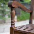 thumbnail image 3 of Outdoor Wood Patio Rocking Chair in Dark Brown, 3 of 5