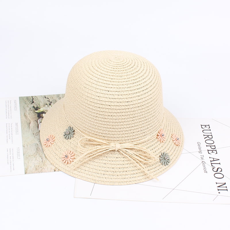 Girls Sun Hats Wide Brim Floppy Summer 