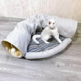 thumbnail image 4 of para gatos, carpa de juego interactiva, colchoneta para dormir, perrera, colchón cómodo, cama para perro mascota para hámster, suministros para Yinane Cama tipo túnel para gatos, 4 of 8
