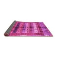 thumbnail image 2 of Ahgly Company Indoor Round Abstract Pink Modern Area Rugs, 6' Round, 2 of 4