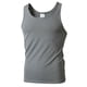 thumbnail image 1 of Ceisia Men's Vertical Striped Knitted Fitness Tank Top Slim Fit Muscle Racerback Sports Vest Gray M Gifts, 1 of 7
