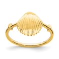 thumbnail image 1 of Quality Gold D4729 14K Yellow Gold Polished Shell Ring - Size 5, 1 of 1