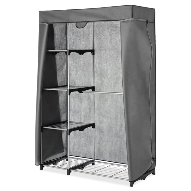 Cover Only For Whitmor 6779 3044 Double Rod Closet Not Included Heavy Duty Zipper Gray Walmart Com Walmart Com