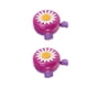 thumbnail image 3 of FELTECHELECTR 2 timbres para bicicleta para niños, con diseño de crisantemo, color rosa y morado., 3 of 7