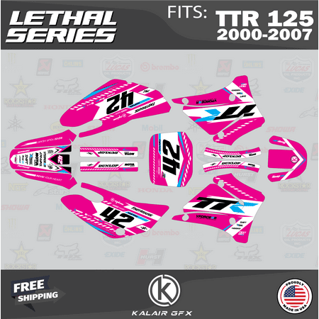 Kalair GFX Graphics Kit for Yamaha TTR125 (2000-2007) Lethal Series Kalair GFX Graphics Kit for Yamaha TTR125 (2000-2007) Lethal Series