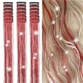 thumbnail image 1 of SUTENGDA 18 Pcs Guirlande de Cheveux à Clipser Extensions de Cheveux 19.6 Pouces Kit de Guirlande de Cheveux à Clipser Résistant à la Chaleur Scintillant Féerique Accessoires pour Cheveux pour Enfants Filles Femmes (Argent), 1 of 7