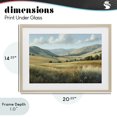thumbnail image 4 of Stupell Industries Traditional Rolling Hills at Golden Hour Birch Framed Print Under Glass, 20 x 14, by Creative Studio, 4 of 8