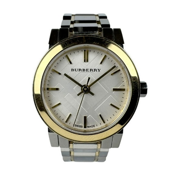 Pre-Owned Burberry Watch The City Stainless Steel Silver x Gold Women's BU9205 Quartz (Good)