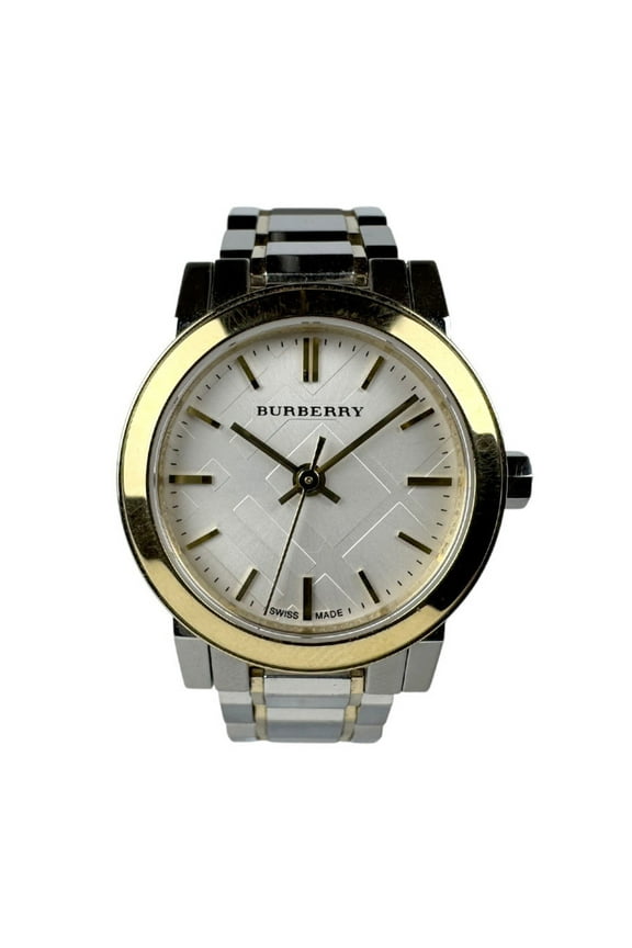 Pre-Owned Burberry Watch The City Stainless Steel Silver x Gold Women's BU9205 Quartz (Good)