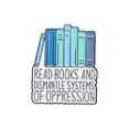 thumbnail image 1 of Libro inspirador con broche y cita: «Lee libros y desmantela los sistemas de opresión», 1 of 2