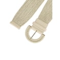 thumbnail image 2 of INSPIRE CHIC Women's Back to School Plus Size Wide Woven Waist Belts Braided Belts for Dress Chunky Buckle Beige 114cm, 2 of 4