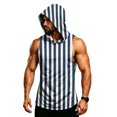 thumbnail image 6 of Camouflage Sleeveless Hoodie For Men, Muscle Fit Pullover Tank with Kangaroo Pocket - Quick-Dry Workout Vest for Gym & Bodybuilding White XXXXXL, 6 of 7
