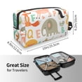 thumbnail image 4 of XMXT Large Capacity Makeup Pouch Bag, Cute Animal Alphabet Make Up Storage Bag Cosmetic Travel Toiletry Bags for Women Men, One Size, 4 of 9