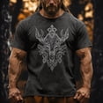 thumbnail image 2 of CONZONE Men's Tshirts Short Sleeve T-Shirts for Men Casual Viking Mythology Graphic Crew Neck Lightweight Tees Cozy Summer Tops, 2 of 4