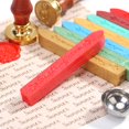 thumbnail image 2 of Cuadros Decorativos Tiras de cera para sellar DIY retro patrón de texto palo de pintura de fuego para sello (B) Tmvgtek embutido en tela, 2 of 6