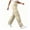 Beige, variant on High Waist Stretch Waist Casual Work Pants for Women, Pull On with Pockets Daily Wear