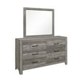 thumbnail image 1 of Topline Home Furnishings Rustic Grey Dresser with Mirror, 1 of 4