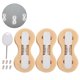 thumbnail image 1 of Nimomo Eastbuy Surf Fin FCS - Tabla de Surf FCS Fusion Fin Box Aletas de Tabla de Surf Surf Fin FCS Plugs Black (3pcs)(Blanco), 1 of 5