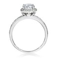 thumbnail image 3 of Pompeii 1 1/5ct  Diamond Cushion Halo Engagement Ring 14K White Gold (G-H,I1-I2), 3 of 4