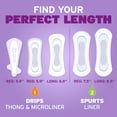 thumbnail image 5 of Poise Daily Incontinence Panty Liners, 2 Drop Very Light Absorbency, Regular, 126 Count, 5 of 10