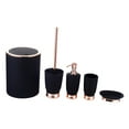 thumbnail image 2 of Juego de 5 piezas de accesorios de baño, dispensador de loción, decoración premium C, 2 of 9