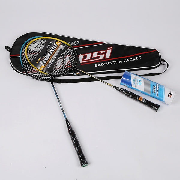 2Pcs Lightweight Badminton Racquet with Carry Aluminium Alloy Training