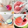 thumbnail image 6 of Ice Cream Scoop Stainless Steel Cookie Scoop Multifunctional Manual Portable Ice Cream Scooper for Home Hotel Restaurant, 6 of 8