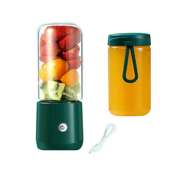 Licuadora portátil de 380 ml, miniexprimidor inalámbrico, licuadora eléctrica USB, exprimidor de frutas y verduras, máquina exprimidora-A