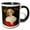 Black/White, variant on 3drose, Clapsaddle – Christmas Girl with Bells, 11oz Two-tone Yellow Mug
